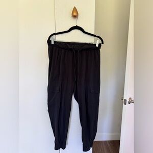 Target All in Motion Black Drawstring Cargo Pants